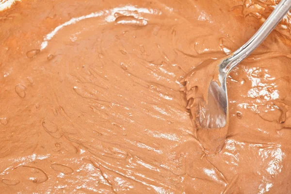 Подготовка Шоколадных Кексов Выпечки Духовке — стоковое фото