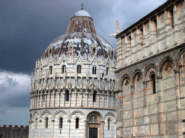 Pisa Keresztelő Szent János Dóm Piazza Dei Miracoli — Stock Fotó