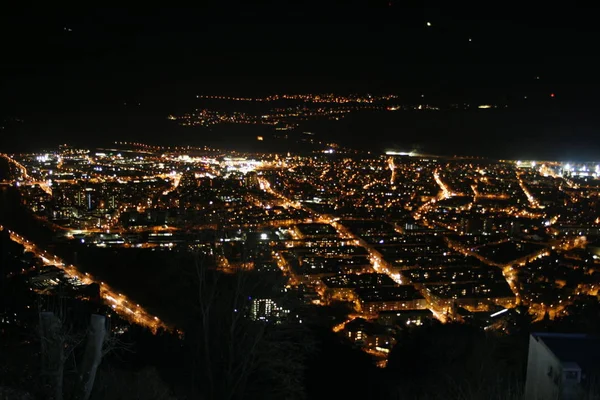 Vue Sur Innsbruck Nuit — Photo