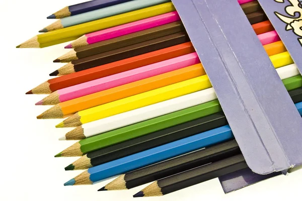 Crayons Colorés Gros Plan — Photo