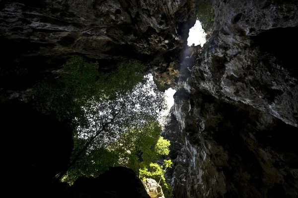 Famosa Cueva Tham Phraya Nakhon Parque Nacional Khao Sam Roi — Foto de Stock