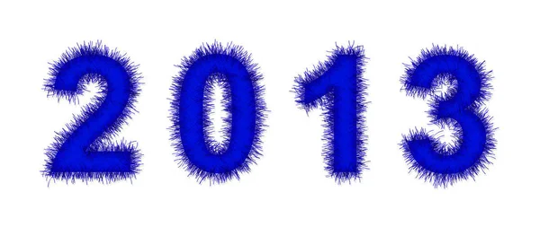 Oropel Azul Formando 2013 Número Año Blanco — Foto de Stock