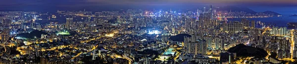 Hong Kong Skyline Notte — Foto Stock