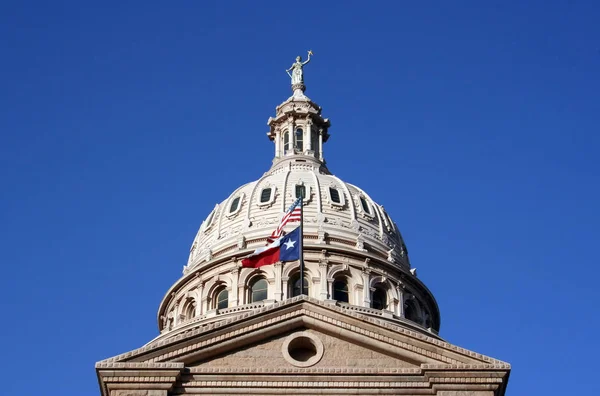 Una Buena Toma Limpia Del Edificio Del Capitolio Estatal Texas — Foto de Stock