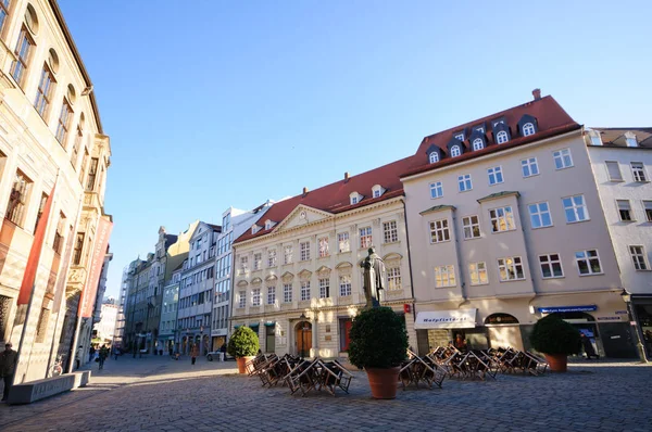 Citycape Eski Kasaba Augsburg Bavyera Almanya — Stok fotoğraf