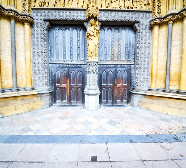 Abadía Weinstmister Ventana Rosa Londres Puerta Iglesia Vieja — Foto de Stock