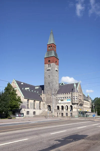 Finnisches Nationalmuseum Helsinki Sommer — Stockfoto