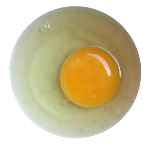 Яйцо Миске Изолированы Белом Фоне — стоковое фото