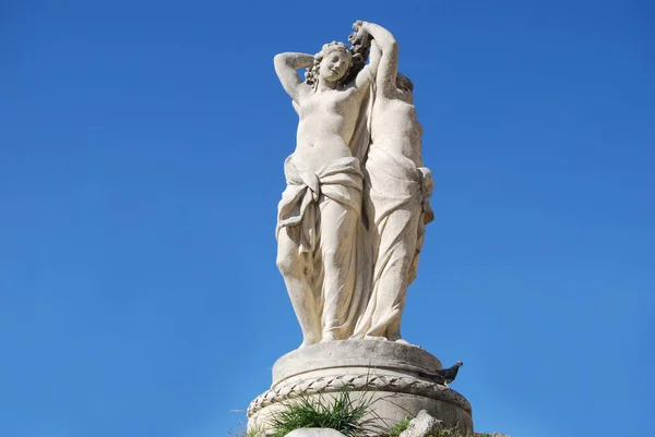 Estatua Plaza Del Teatro Montpellier — Foto de Stock