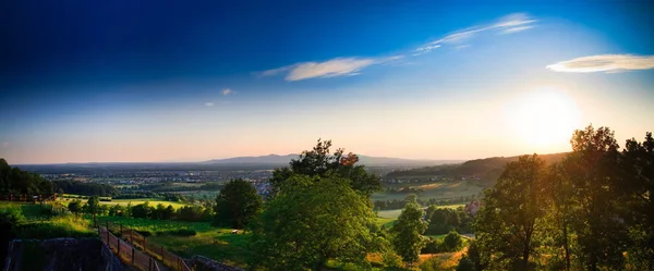 Hora Pôr Sol Baden Quase Freiburg — Fotografia de Stock