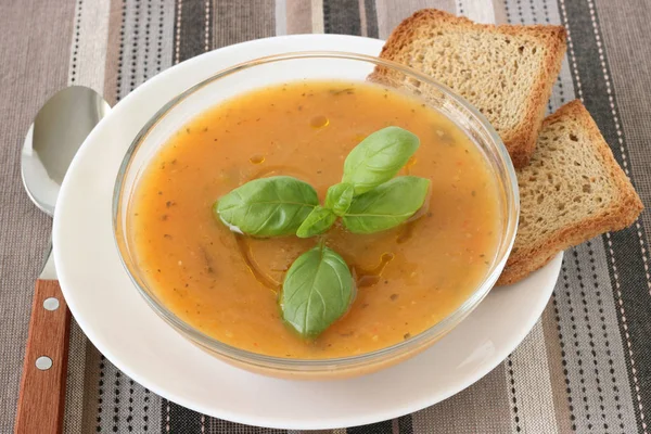 Sopa Verduras Tazón — Foto de Stock