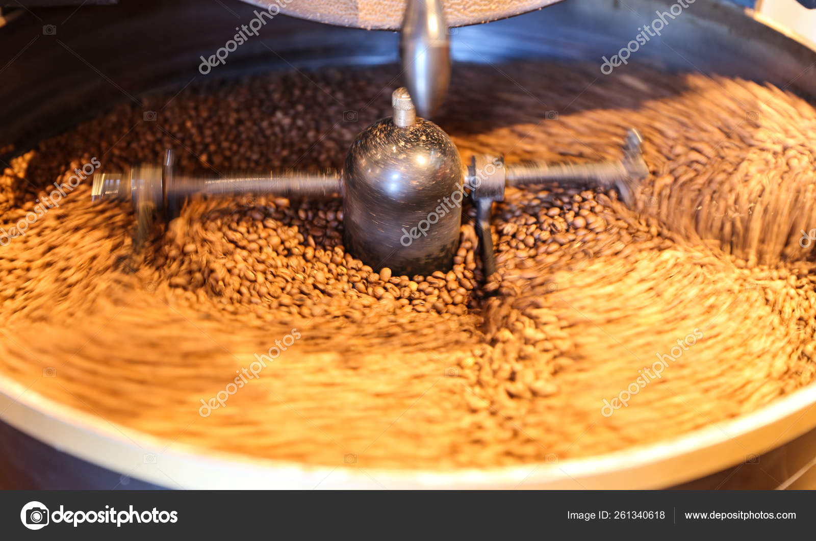Green Coffee Beans Roasting Coffee Roaster Stock Photo by ©YAYImages