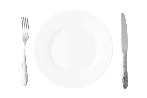 Essenszeit Isoliert Auf Weißem Hintergrund — Stockfoto