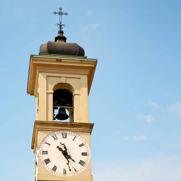 Antigua Torre Del Reloj Italia Europa Vieja Piedra Campana — Foto de Stock