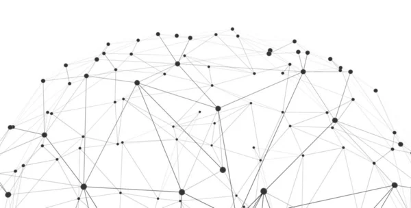 Сфера Підключеними Лініями Крапками Глобальні Цифрові Єднання Ілюстрація Концепція Мереж — стокове фото