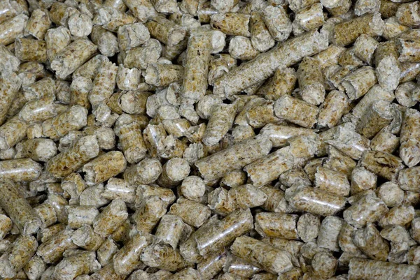 Lotes Pellets Para Aquecimento Alternativa Ecológica Petróleo Carvão — Fotografia de Stock