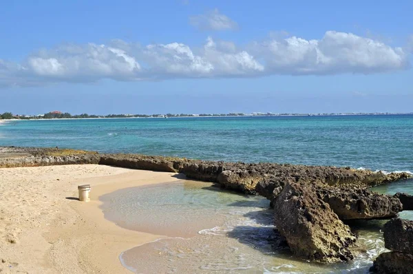 Adanın Kuzey Batı Ucundan Cayman Adaları Nın Başkenti George Town — Stok fotoğraf