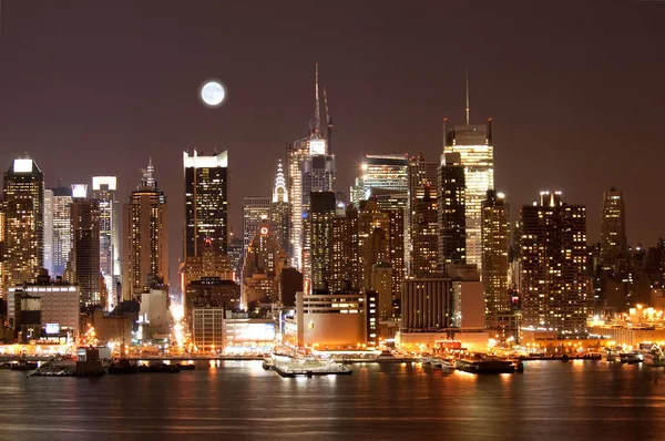 Mid Town Manhattan Skyline Nowym Jorku — Zdjęcie stockowe