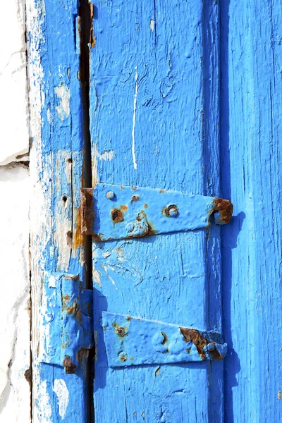 Blauw Textuur Muur Marokko Afrika Abstract — Stockfoto