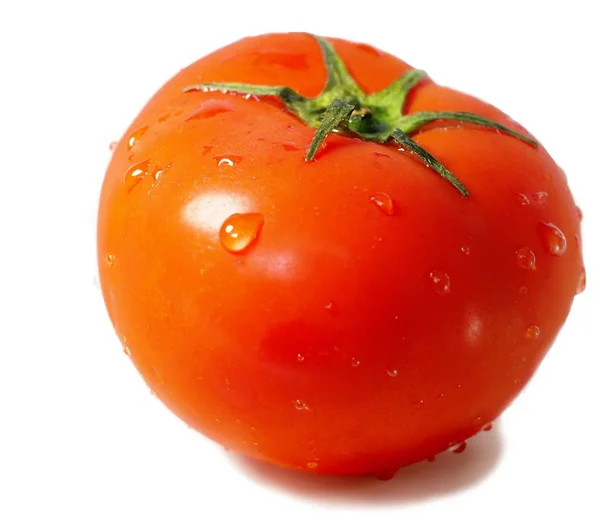Uma Foto Único Tomate Vermelho — Fotografia de Stock