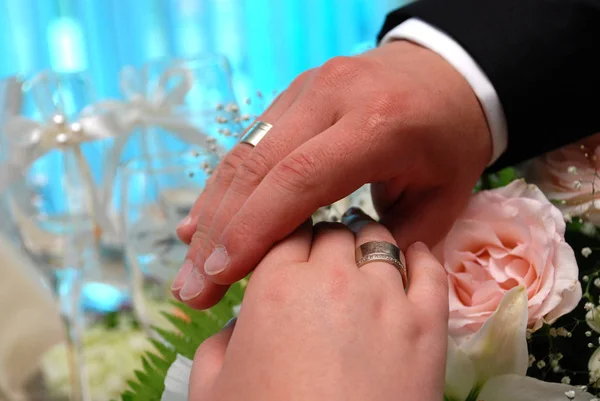 Anéis Casamento Amor Conceito Jóias — Fotografia de Stock