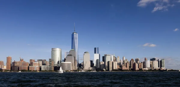 New Yorks Skyline Eftermiddagen Frihet Tornet 2014 — Stockfoto