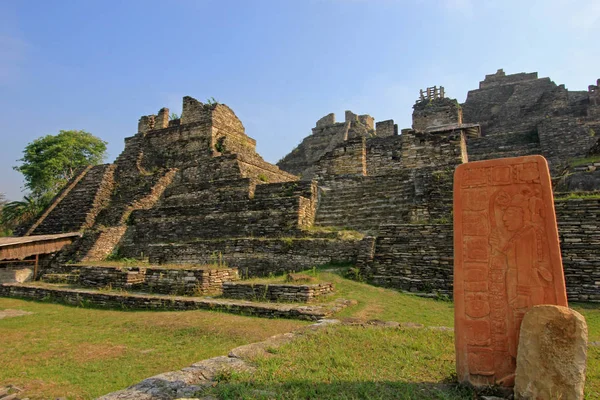 Ruinas Antigua Ciudad Maya Tonina México — Foto de Stock