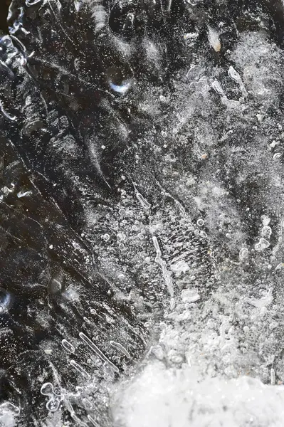 溶けた氷のクローズアップ背景 — ストック写真