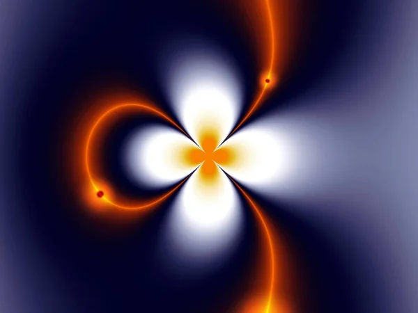 Fundo Cor Fractal Floral Abstrato — Fotografia de Stock