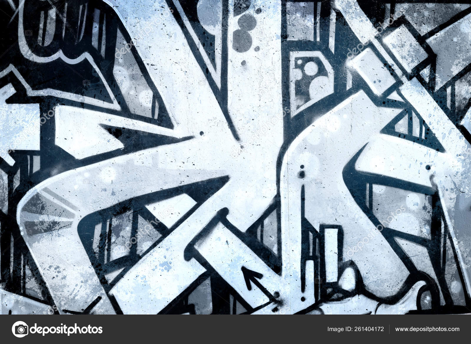 Graffiti Old Dirty Wall Urban Hip Hop Background Gray Texture Stock Photo  by ©YAYImages 261404172