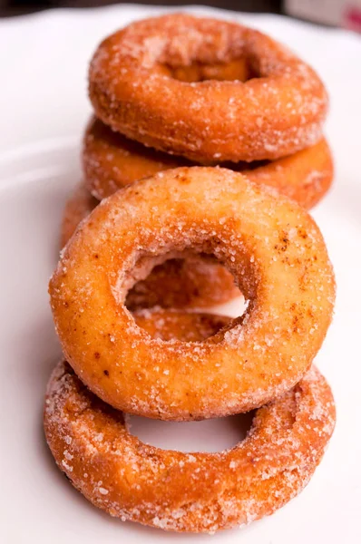 Foco Seletivo Frente Pouco Donut — Fotografia de Stock