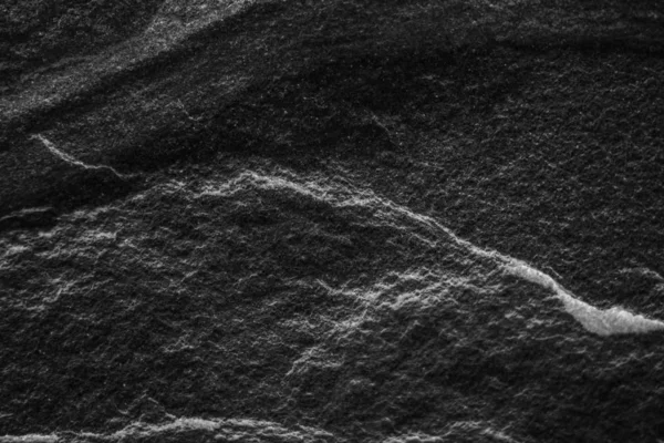 Schwarzer Stein Muster Textur Hintergrund Detailliert Echten Echten Echten Stein — Stockfoto