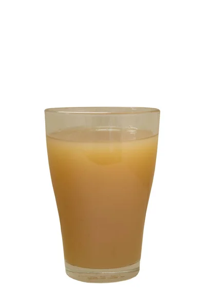 Bel Bicchiere Succo Arancia Fresco — Foto Stock