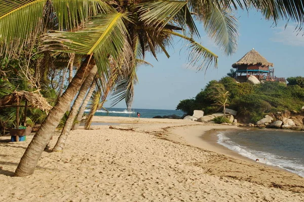 Relaxe Desfrute Praias Tropicais Colômbia — Fotografia de Stock