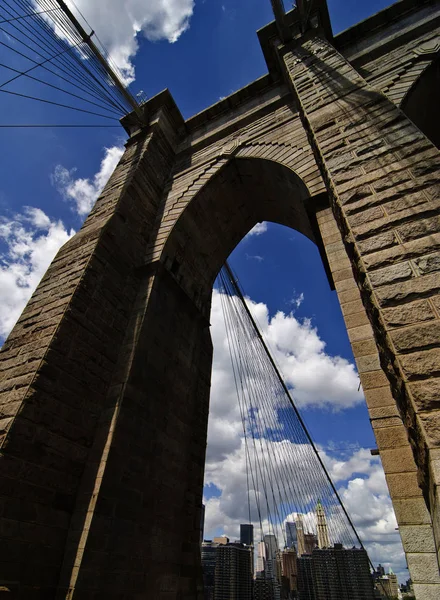 Brooklyn Bridge Architecture Nueva York — Foto de Stock