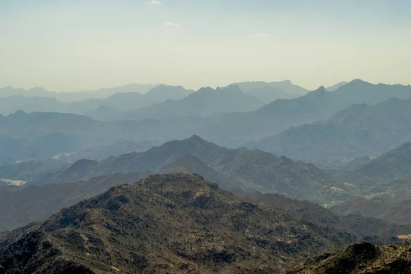 Montagne Tiaf Arabia Saudita Con Ombre Incredibili — Foto Stock
