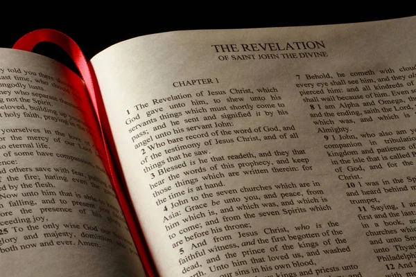 Capitolo Dell Apocalisse Nel Nuovo Testamento Della Sacra Bibbia — Foto Stock