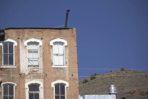 Old Brick Building Virginia City Nevada – stockfoto