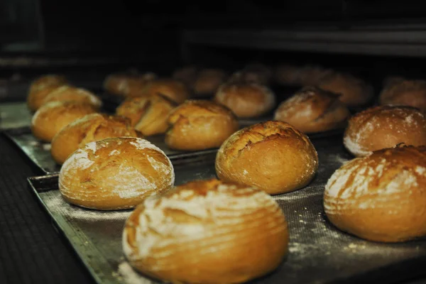 Panadería Producción Fábrica Alimentos Con Productos Frescos —  Fotos de Stock