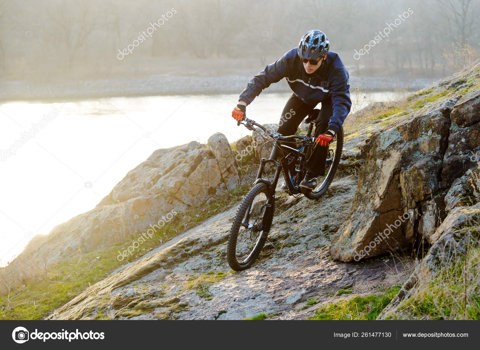 extreme mountain bike riding