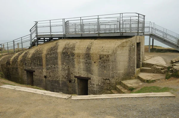 Francia Pointe Hoc Criqueville Sur Mer Normandía —  Fotos de Stock