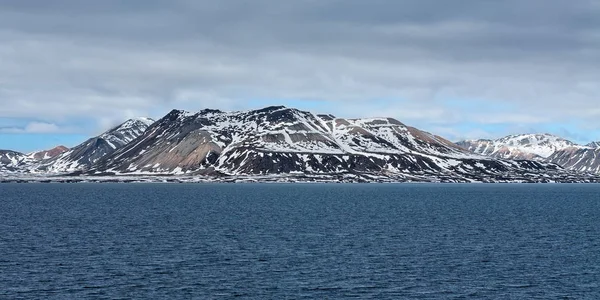 Panoramic View Mountain Range Svalbard Islands Norway — Stock Photo, Image