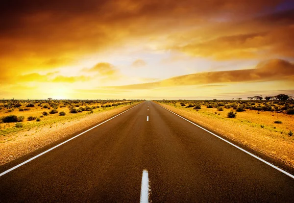 Road through the middle of Australia