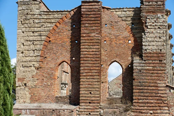 Fachada Abadía San Galgano Toscana —  Fotos de Stock