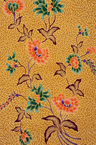 Afbeelding Van Indonesische Batik Sarong Patroon — Stockfoto