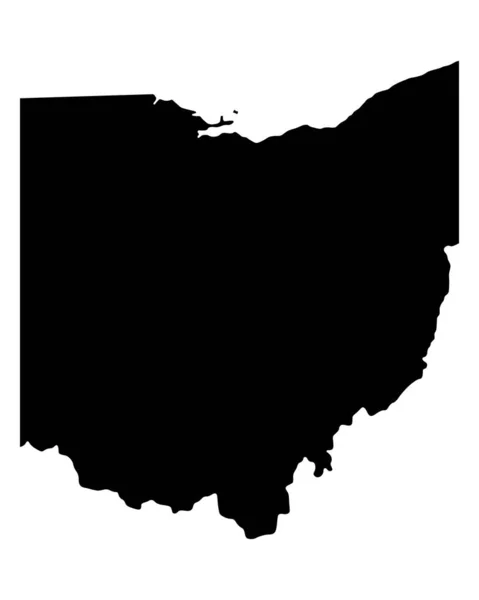 Mapa Ohio Cartografia Gráfica — Fotografia de Stock