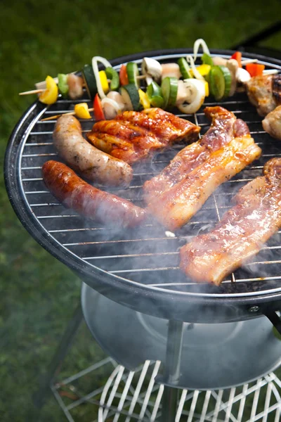 Grilling Summer Weekend Bright Colorful Vivid Theme — Stock Photo, Image