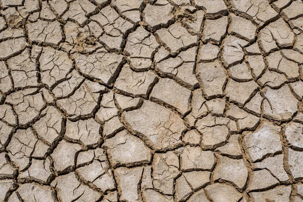 Sol Fissuré Saison Sèche Réchauffement Climatique Boue Séchée Fissurée Terre — Photo