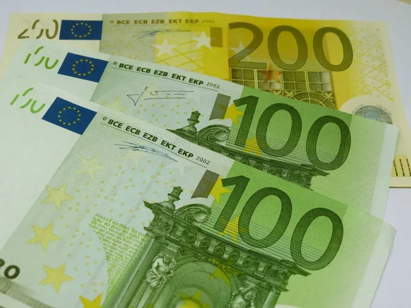 Billetes Euros Curso Legal Unión Europea — Foto de Stock
