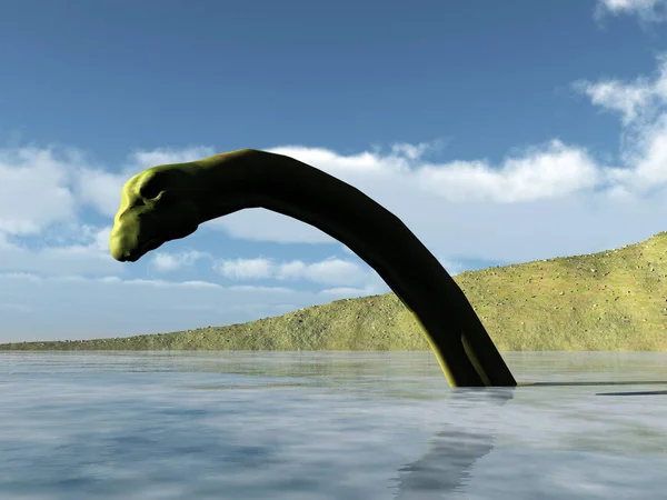 Afbeelding Van Het Schotse Loch Ness Monster — Stockfoto